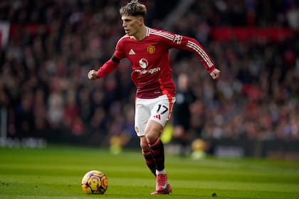 El delantero argentino Alejandro Garnacho, jugador de Manchester United