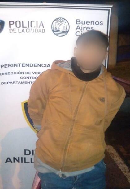 El delincuente detenido