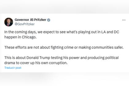 El demócrata cuestionó las intenciones del presidente Trump en Chicago