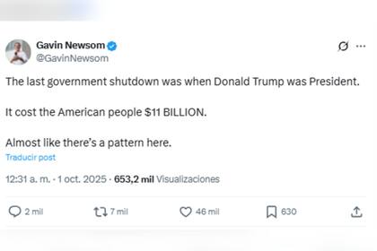 El demócrata ensalzó que las dos últimas veces que ocurrió este proceso fue bajo el mandato de Trump