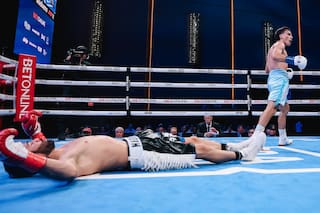 El espectacular KO de Alan "Veneno" Cháves en Las Vegas: casi no hubo rounds de estudio