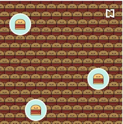 La respuesta al acertijo viral: estas son las tres hamburguesas diferentes al resto