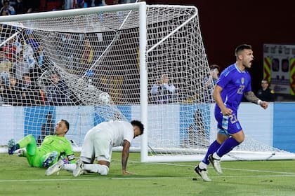 El desahogo de Lautaro Martínez luego de volver a convertir un gol con la camiseta argentina