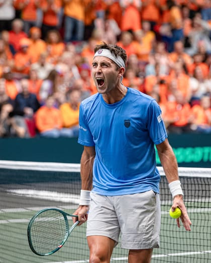 El desahogo de Tomás Etcheverry, que abrió la serie entre la Argentina y Países Bajos con una victoria