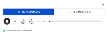 El desarrollo de las voces de autor de LA NACION identifica el uso de una tecnología basada en IA
