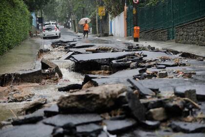 El desastre en Río de Janeiro después de las graves inundaciones