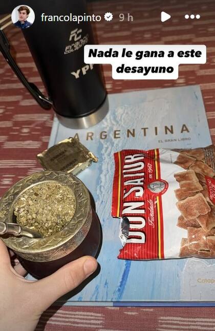 El desayuno de Franco Colapinto, quien quedó sin chances de pasar a Red Bull