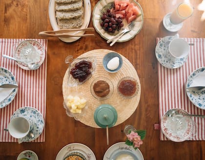 El desayuno es uno de los hits de Posada La Diamela.
