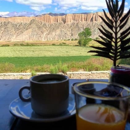 El desayuno y una vista imperdible