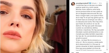 El descargo de Araceli González en defensa de su hijo Toto