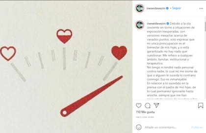 El descargo de Inés Estévez en Instagram luego de que un comentario suyo sobre Paula Morales generara revuelo mediático