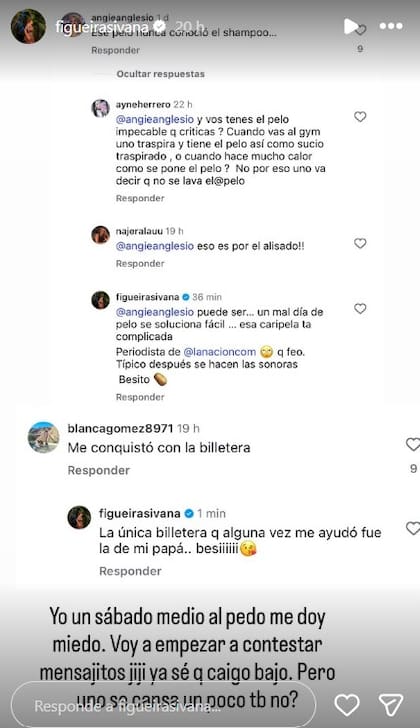 El descargo de Ivana Figueiras en Instagram