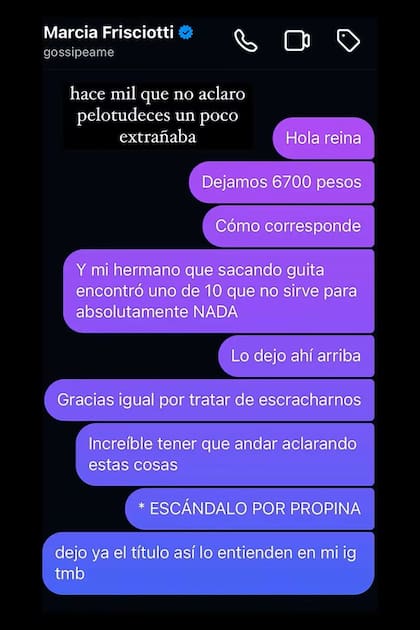 El descargo de Jimena Barón tras la viralización de su foto en el restaurante