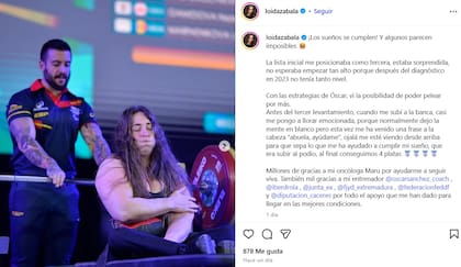 El descargo de Loida Zabala en redes