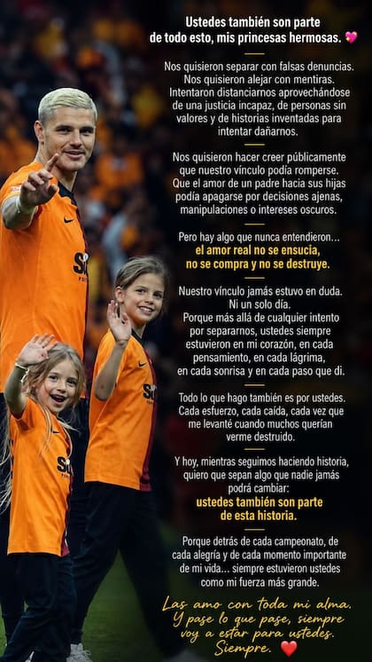 El descargo de Mauro Icardi tras el triunfo con el Galatasaray