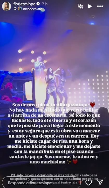 El descargo de Nico Occhiato tras la participación de Flor Jazmín en La Llamada