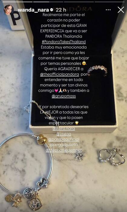 El descargo de Wanda Nara tras ausentarse del viaje a Tailandia
