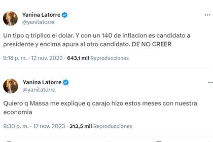 El descargo de Yanina Latorre