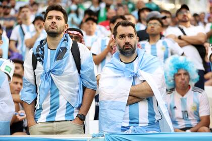 El desconsuelo de lo hinchas argentinos