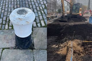 Trabajadores excavaban en una obra y encontraron un arma de hace más de 300 años