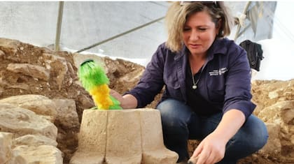 El descubrimiento se realizó durante las excavaciones realizadas por la Autoridad de Antigüedades de Israel en colaboración con la Fundación de la Ciudad de David (Foto: Gentileza: Yoli Schwartz, Autoridad de Antigüedades de Israel)