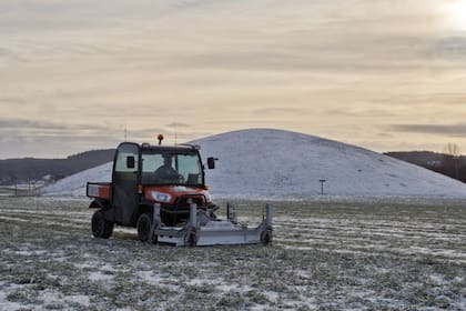 El descubrimiento se realizó sin realizar excavaciones y con un radar de penetración terrestre