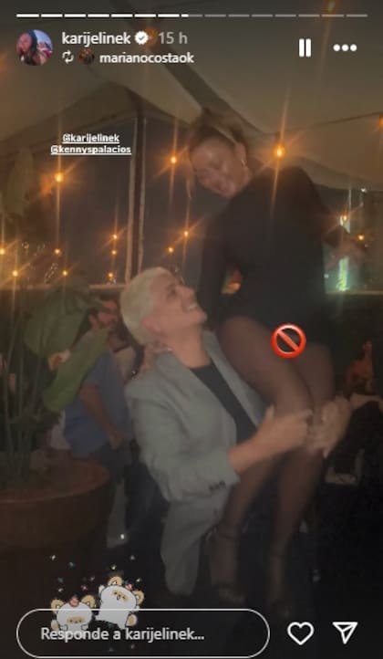 El descuido de Kennys Palacios que expuso a Karina en su cumpleaños