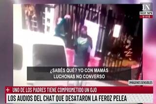 Los audios de WhatsApp que desataron la feroz pelea en la puerta de un colegio
