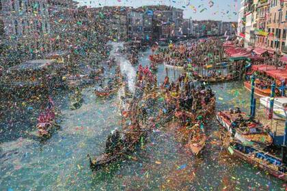 El desfile acuático de Venecia