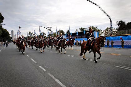 El desfile del 9 de julio por el Día de la Independencia