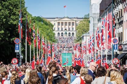 El desfile infantil que cada año tiene lugar en el Día Nacional, el 17 de mayo.