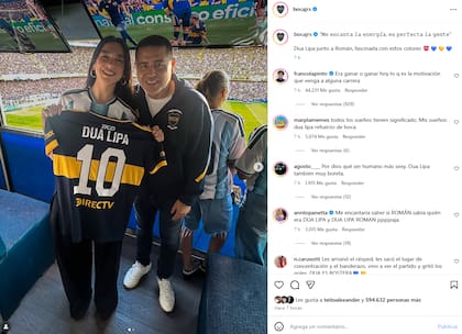 El posteo de Boca a raíz de la visita de Dua Lipa