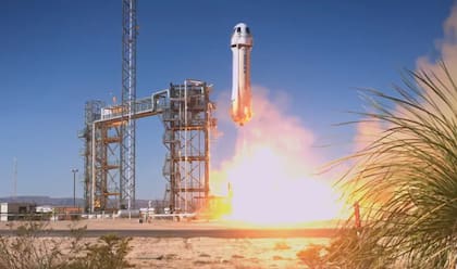 El despegue de la nave