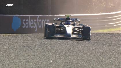 El despiste de Antonelli en la práctica 2 de Monza