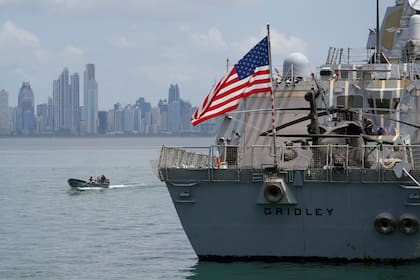 El destructor USS Gridley, buque de guerra de la Armada estadounidense