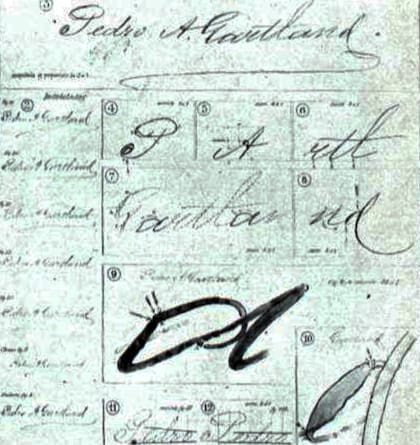 El detalle de las pericias caligráficas que probaron letra por letra que Porta falsificó la firma del señor Gartland