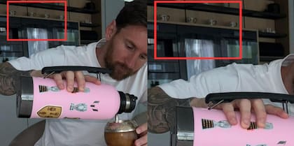 El detalle de las tazas familiares de los Messi