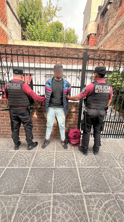 El detenido en Parque Chacabuco