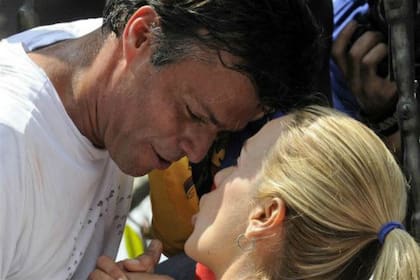 El detenido líder político Leopoldo López y su mujer Lilian Tintori son representantes de la oposición venezolana a nivel internacional
