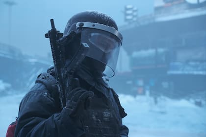 El detrás de escena de El Eternauta, que combina decorados generados por computadora y proyectados en telones de fondo con nieve falsa, tomas en estudio y en las calles de Vicente López