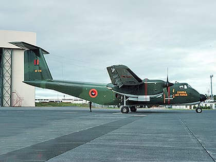 El DHC-5D Buffalo, el avión en el que viajaron los jugadores y toda la comitiva