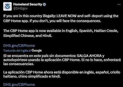 El DHS agrega nuevos idiomas a la aplicación móvil CBP Home