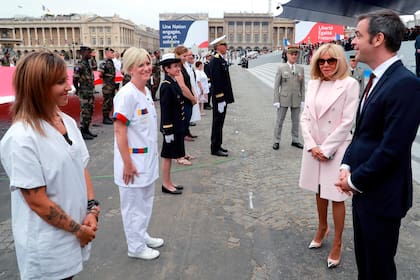 Homenaje a los trabajadores de la salud en medio de la pandemia de coronavirus