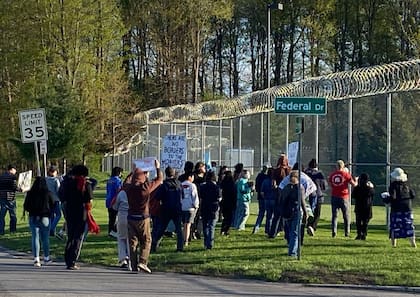 El día de las detenciones de los trabajadores agrícolas, se convocó a una manifestación