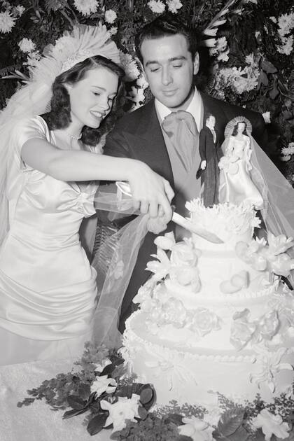 El día de su boda con Pasquale DiCicco: 30 de diciembre de 1941. Se divorciaron cuatro años más tarde.