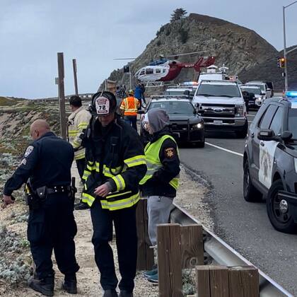 El día del accidente los cuerpos de rescate hicieron incansables maniobras para poder sacar a las víctimas de las rocas