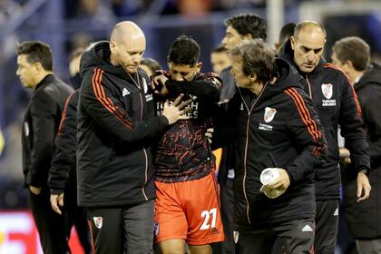 El día que Aliendro debutó en River y sufrió una severa lesión que asustó a todos