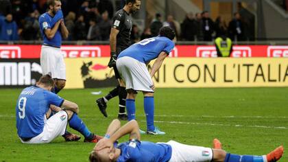 El día que la selección italiana quedó fuera del Mundial de Rusia 2018, tras perder el repechaje con Suecia