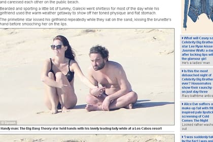 El diario británico publicó imágenes del veraneo del actor junto a su novia