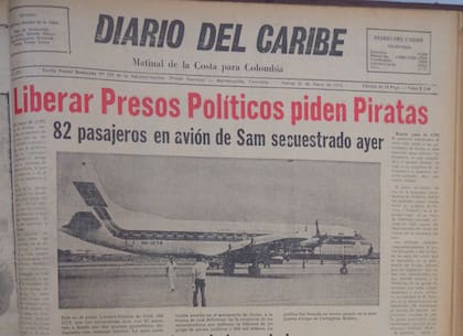 El diario El Caribe fue uno de los medios que más cubrieron el caso de el secuestro del avión HK-1274 de la SAM